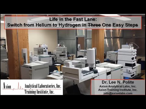 How to convert your gas chromatograph from helium to hydrogen