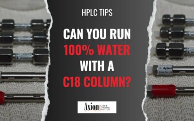 Can You Use 100% Water with a C18 column?