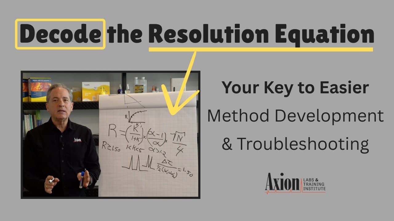 Understanding the Master Resolution Equation: Your Key Easier Method Development & Troubleshooting  